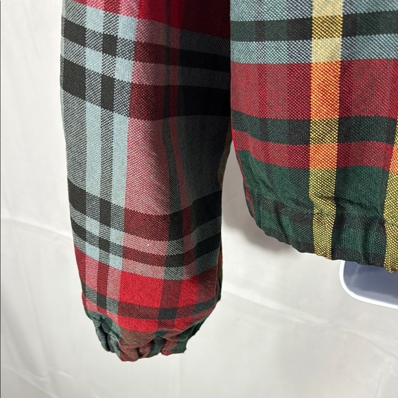 Ralph Lauren Red and Green Lightweight Plaid Jacket - Picture 11 of 13